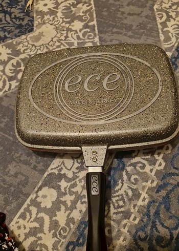 ECE Gri Granit Kaplama Çift Taraflı Tava - Görsel 3