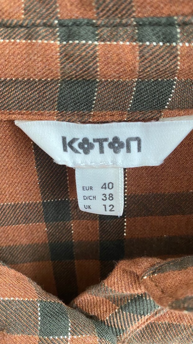 Düğmeli Kahverengi Uzun Kollu Gömlek - Görsel 2