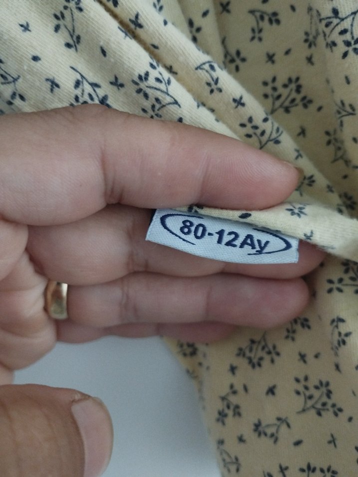 Sarı Kız Çocuk Kolsuz V Yaka Pamuk Elbise - Görsel 3