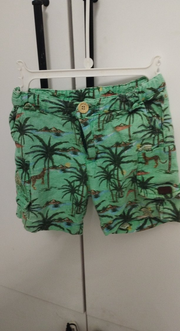 Yazlık Baby Boy 3'lü Yeşil Desenli Takım - Görsel 3