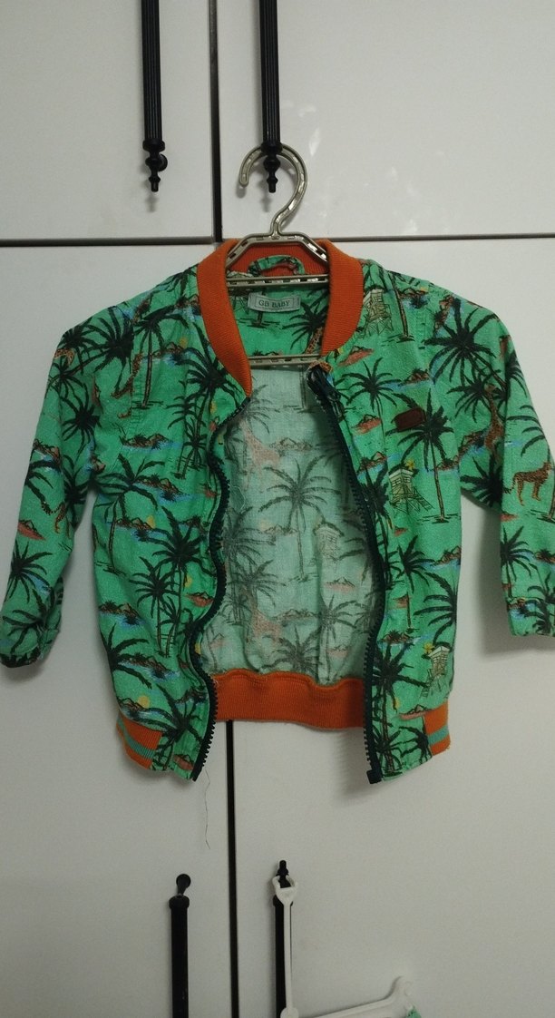 Yazlık Baby Boy 3'lü Yeşil Desenli Takım - Görsel 2