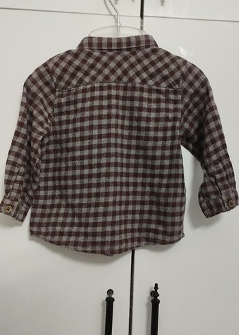 Erkek Çocuk Kareli Düğmeli Gömlek - Görsel 2