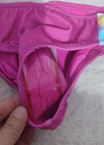 LC Waikiki Renkli Bağlama Desenli Kız Bikini Takımı