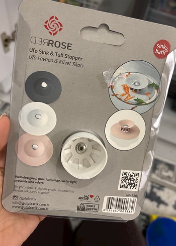 Beyaz UFO Lavabo ve Küvet Tapası - Görsel 2