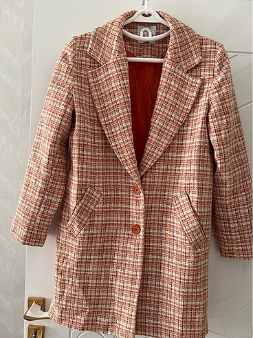 l Beden turuncu Renk BLAZER Ceket
