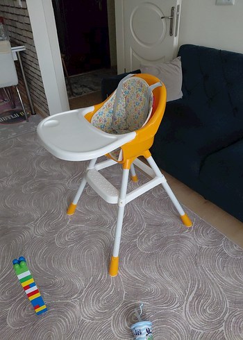 Sarı Renkli Çocuk Mama Sandalyesi - Görsel 2