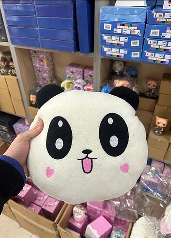 Peluş panda yastık 