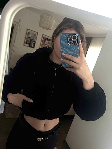 Bershka kürk crop mont