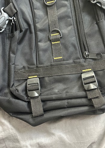 Siyah Erkek Sırt Çantası, Tokalı, Street Wear - Görsel 4