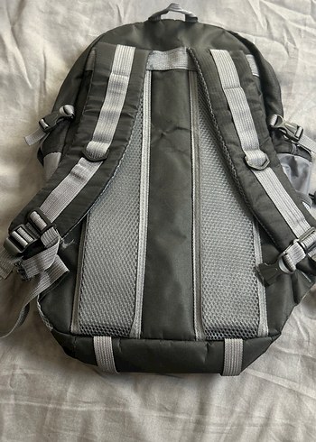 Gri Fermuarlı Biker Sırt Çantası - Görsel 3