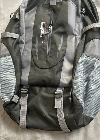 Gri Fermuarlı Biker Sırt Çantası - Görsel 4