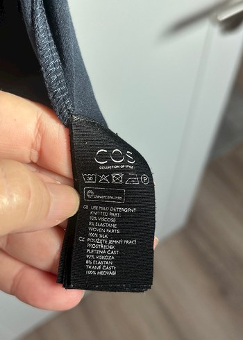 Lacivert  Uzun Kollu Klasik tunik - Görsel 4