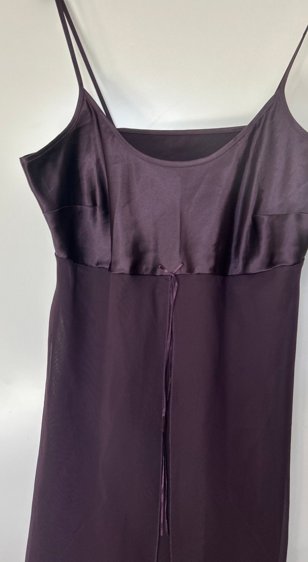 Siyah Drapeli Askılı Midi Gecelik - Görsel 2