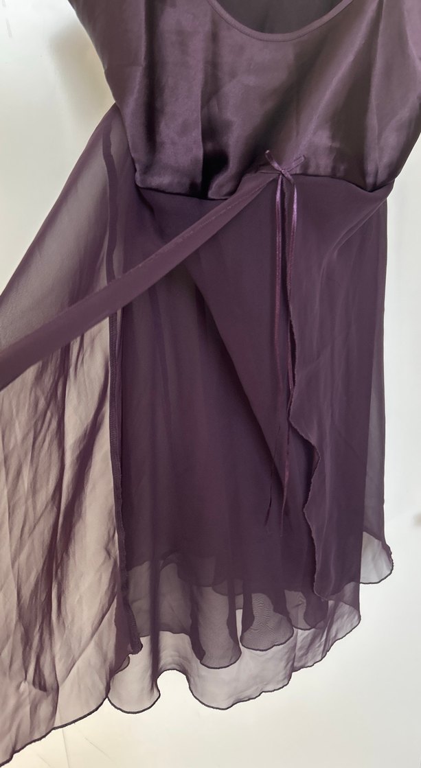 Siyah Drapeli Askılı Midi Gecelik - Görsel 3