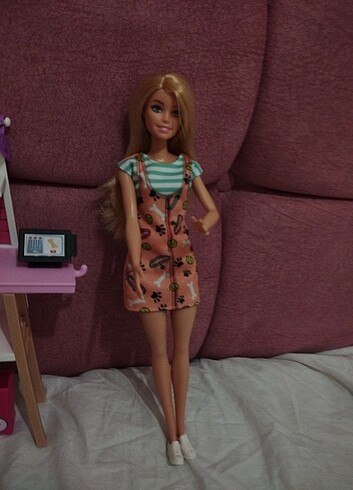 Beden Renk Barbie veteriner oyuncak seti