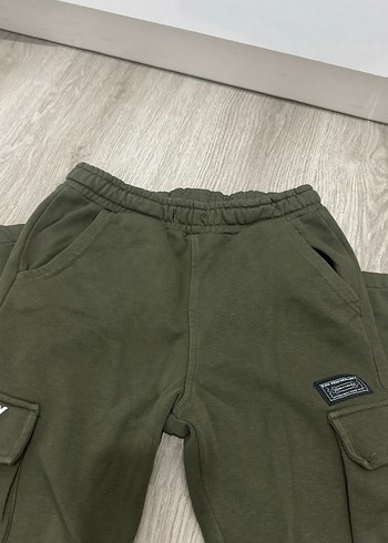 Çocuk Mavi Salaş Pamuklu Eşofman Altı ve yeşil eşofman - Görsel 5