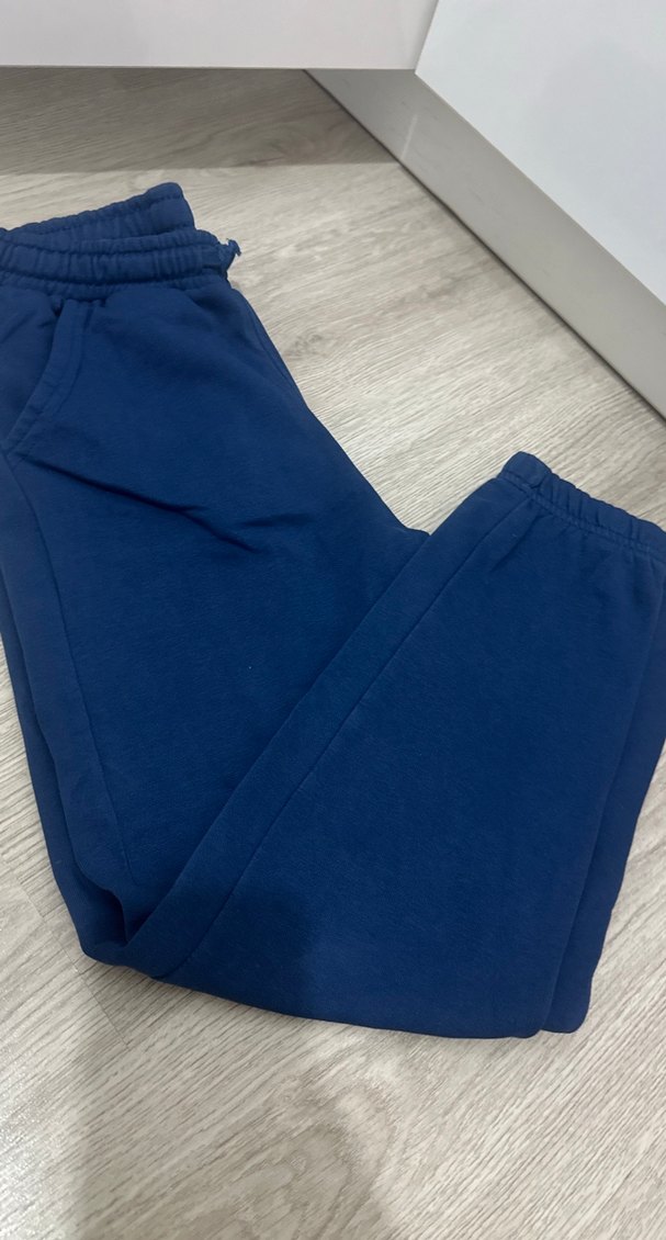 Çocuk Mavi Salaş Pamuklu Eşofman Altı ve yeşil eşofman - Görsel 2