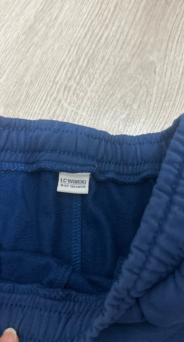 Çocuk Mavi Salaş Pamuklu Eşofman Altı ve yeşil eşofman - Görsel 4