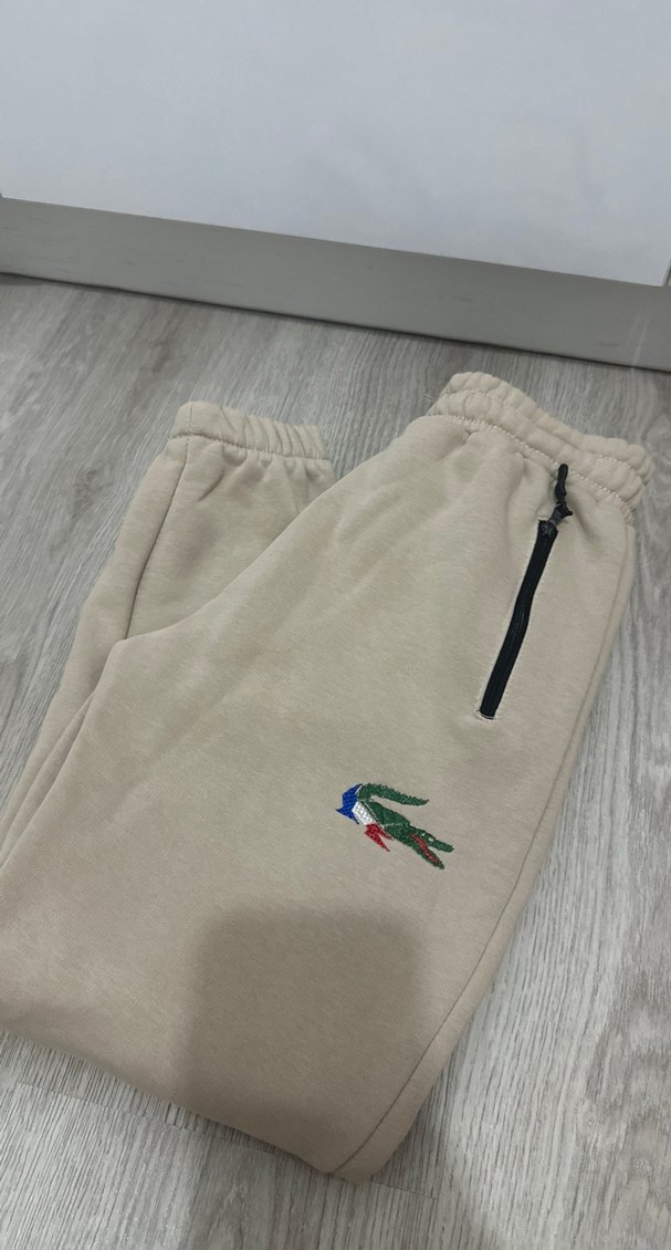 Bej Fermuarlı Erkek Eşofman Altı - Görsel 3