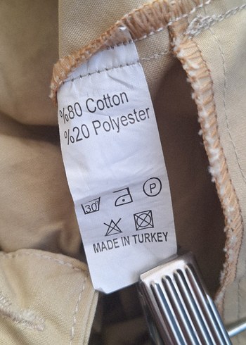 Bej Kadın Pamuklu Kumaş Pantolon - Görsel 8