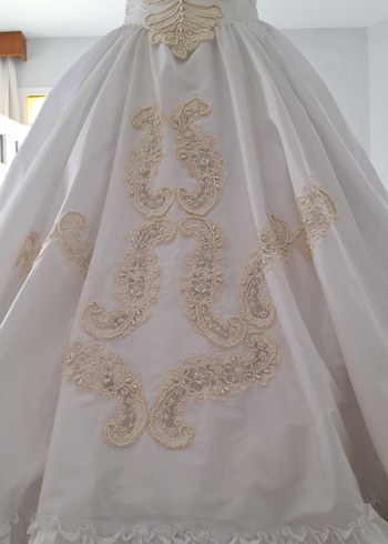 Beyaz Klasik Prenses Gelinlik - Görsel 13