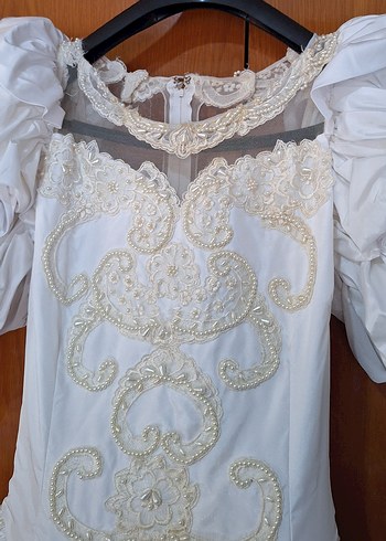 Beyaz Klasik Prenses Gelinlik - Görsel 10