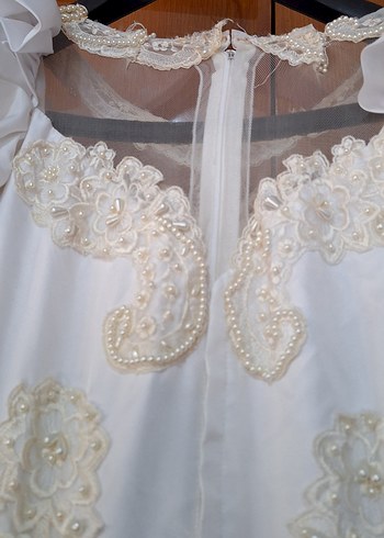 Beyaz Klasik Prenses Gelinlik - Görsel 11