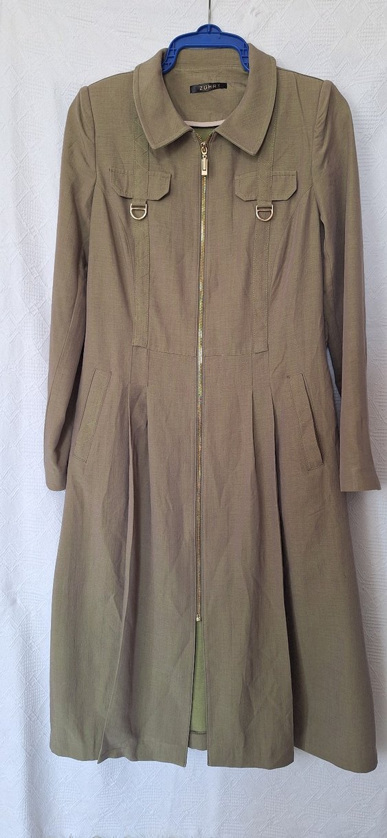 sıfır gibi Kemerli Uzun Kadın kap - Görsel 3