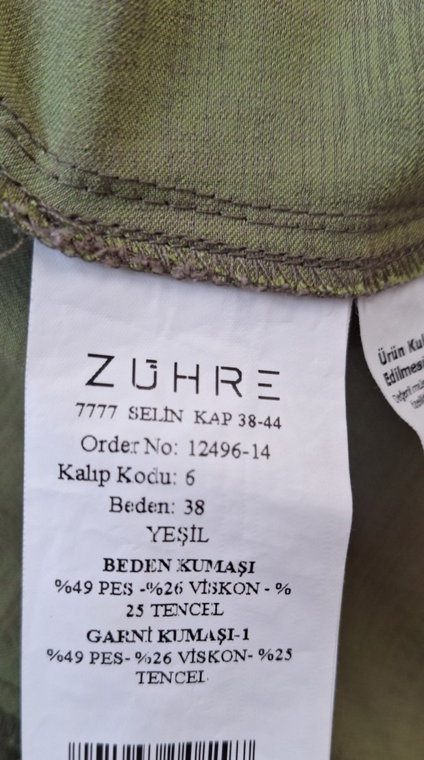 sıfır gibi Kemerli Uzun Kadın kap - Görsel 5