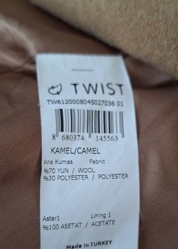 Kapüşonlu Taba Renk Kaban - Görsel 11