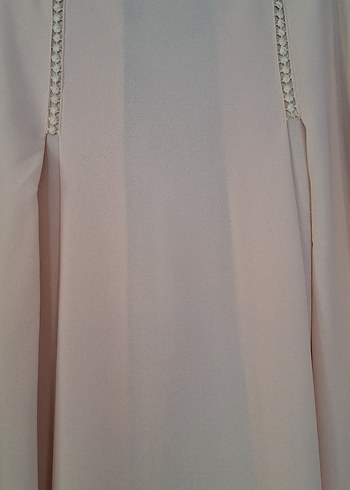 Bej Drapeli Kadın Uzun Etek - Görsel 3