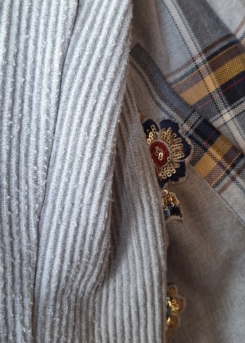 seçil Gri Nakışlı tunik - Görsel 6