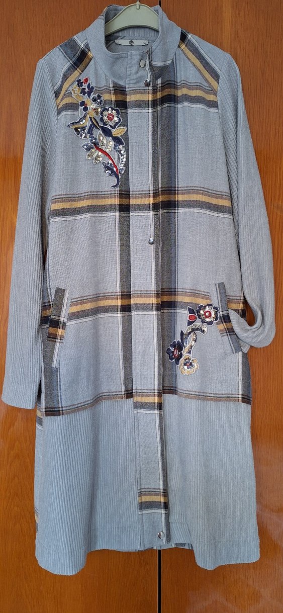 seçil Gri Nakışlı tunik - Görsel 2