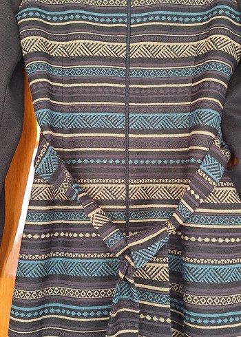 Desenli Kemerli Uzun Kaban - Görsel 2