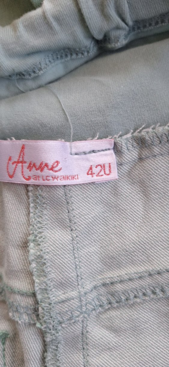 Yeşil Hamile Pamuklu Pantolon - Görsel 3