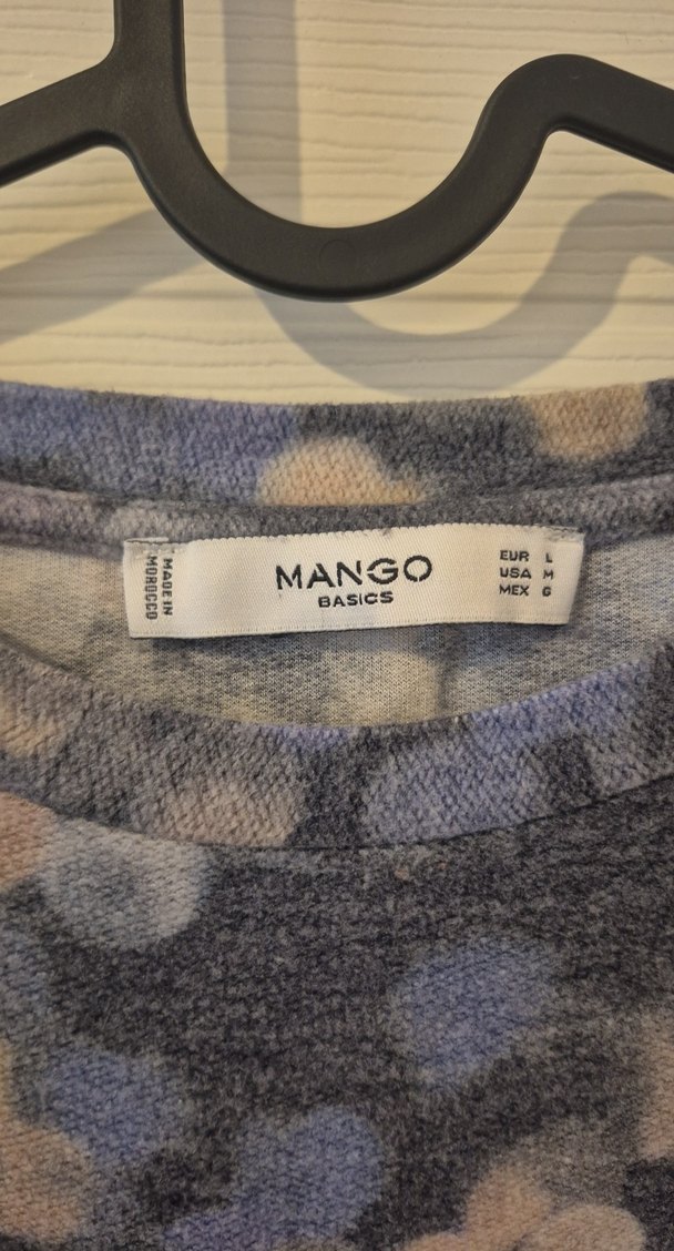 Mango L Beden İspanyol Kol Desenli Kadın Kazak - Görsel 4