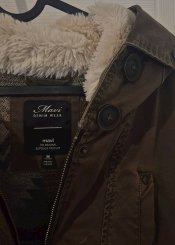 Mavi Marka M Beden Kadın Kürklü Mont - Görsel 5