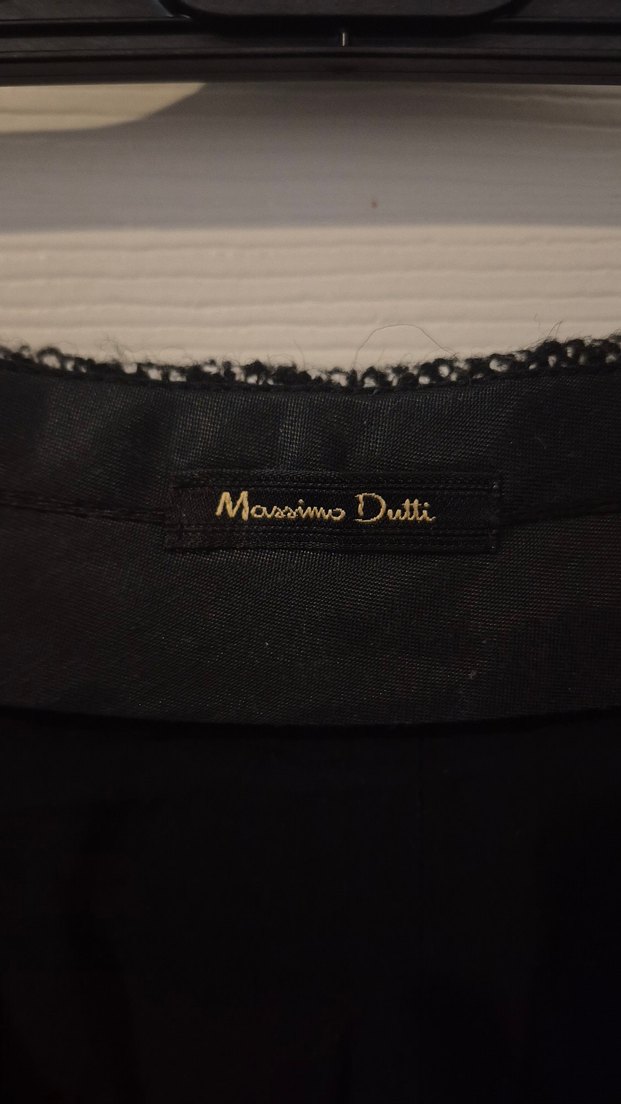 Massimo Dutti 40 Beden Alacalı Yün Kadın Pantolon - Görsel 3