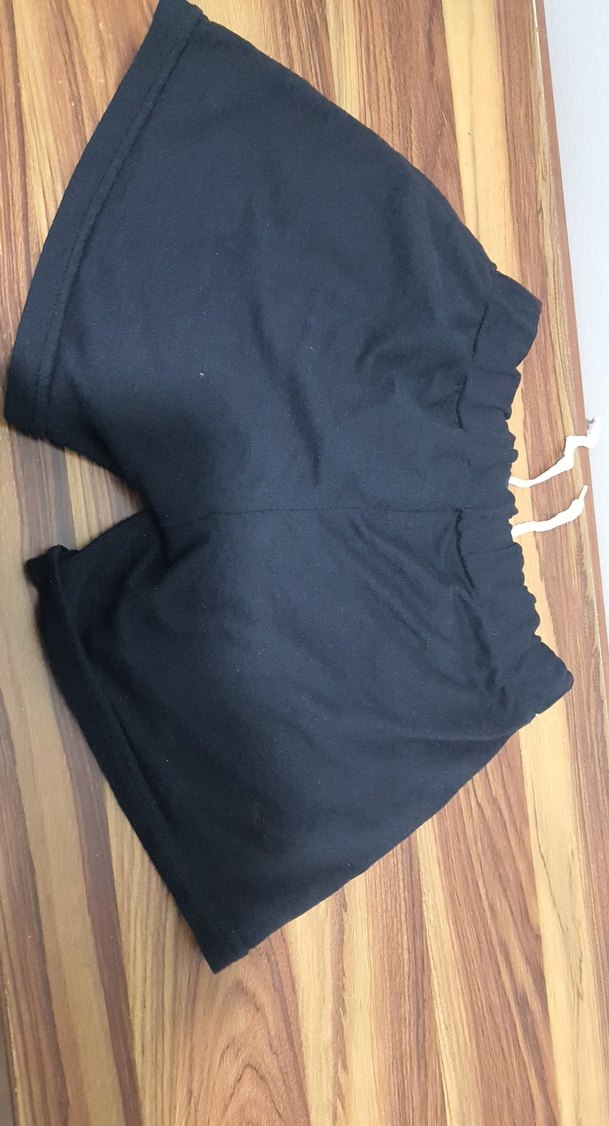 Siyah Rahat Hamile Mini Şort Medium - Görsel 2