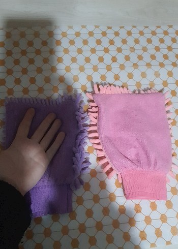 temizlik bezi eldiven şeklinde 2 adet - Görsel 3