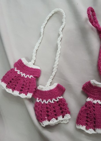 Renkli Nakışlı Örgü Eldiven 3 adet - Görsel 2