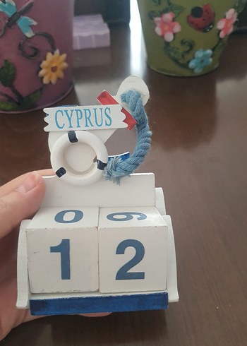 Renkli Sayı Bloklu Masa üstü tarih göstergesi