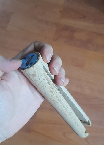 El yapımı Ahşap Tüp tutacağı/ sıcak soğuk tüpler için - Görsel 6