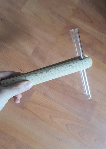 El yapımı Ahşap Tüp tutacağı/ sıcak soğuk tüpler için - Görsel 2