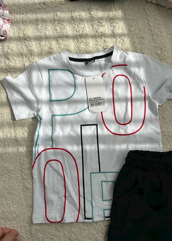 Beyaz Baskılı Pamuklu Bebek Erkek Takımı - Görsel 3