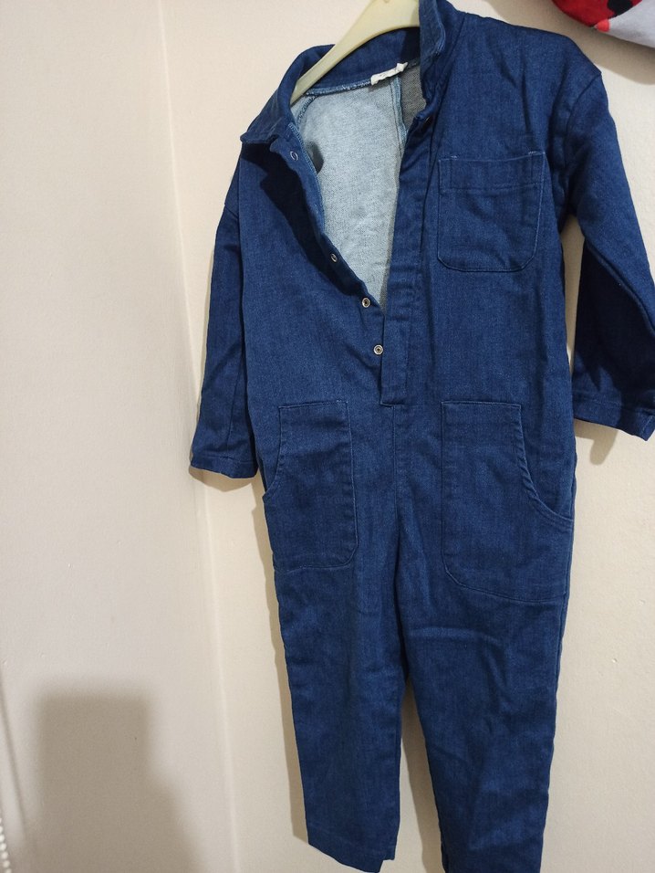 Erkek Lacivert Kot Tulum - Görsel 3