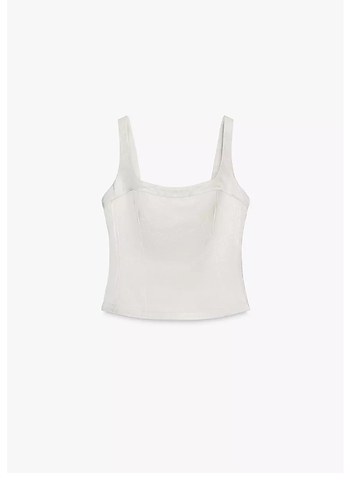 Beyaz Mini Bluz - Görsel 2