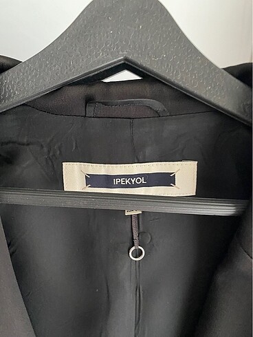 ipekyol İpekyol Kruvaze yaka siyah blazer ceket