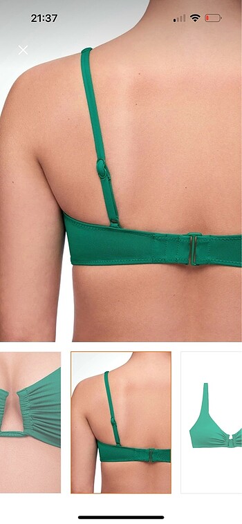 s Beden yeşil Renk Oysho Halter Bikini Üstü