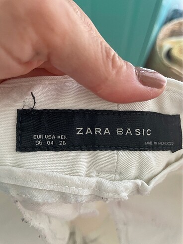 Zara beyaz pantalon 36 - Görsel 4